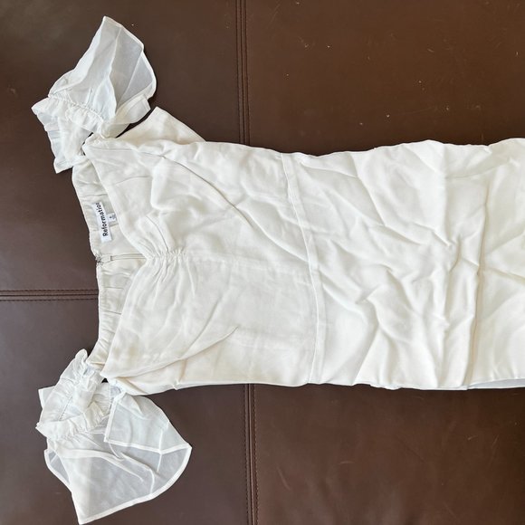 Reformation Butterfly Dress in Ivory - Picture 11 of 15